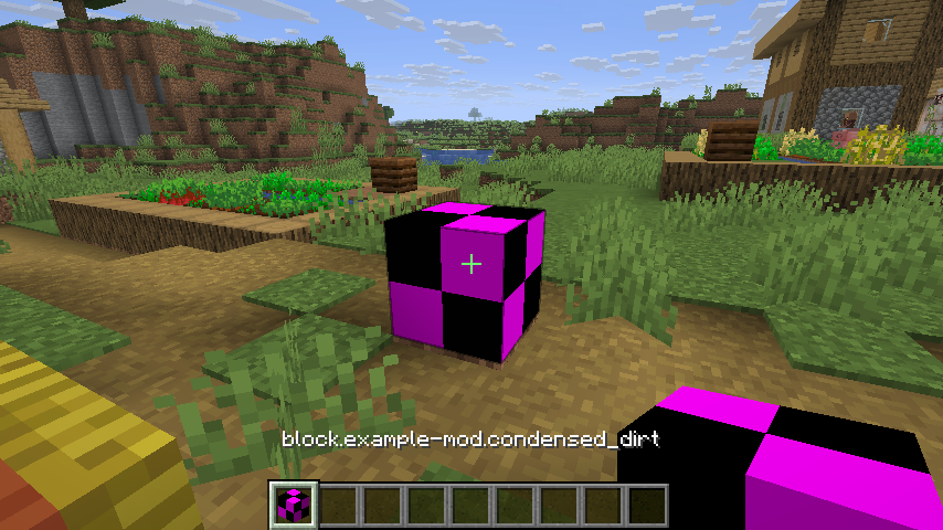 Block in world without suitable model or texture